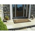 Nedia Home Nedia Home 18107 24 x 57 in. Single Picture Frame Black Coir with Rubber Frame Doormat - Personalized 18107